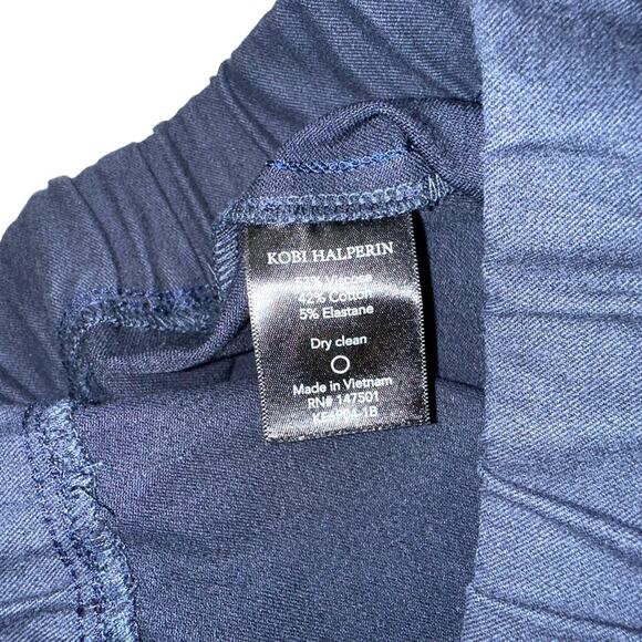 Kobi Halperin Elastic Waist Pull On Navy Pants XL - Picture 4 of 7